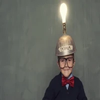 Improve Memory Hypnosis-200-200 Boy will improve memory wearing thinking cap with light bulb